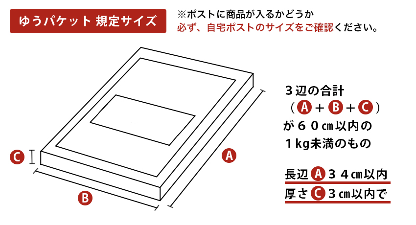 ゆうパケットサイズ